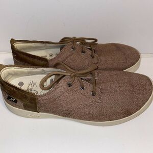 CHACO Davis Lace Up Shoe Tweed Brown Men's size 10